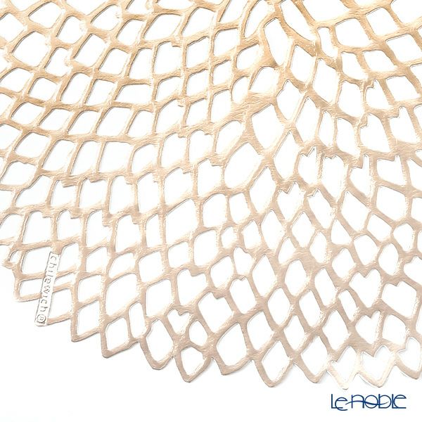 チルウィッチ Chilewich Dahlia ランチョンマット Champagne 36×39cm ラウンド 100142-011