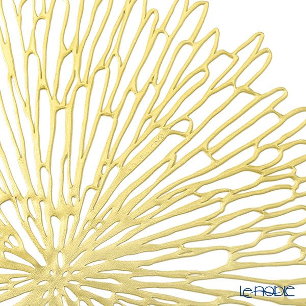 チルウィッチ Chilewich Bloom ランチョンマット Gilded 39×40cm ラウンド 100573-001