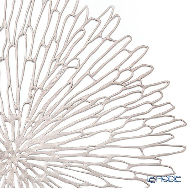 チルウィッチ Chilewich Bloom ランチョンマット Gunmetal 39×40cm ラウンド 100573-002