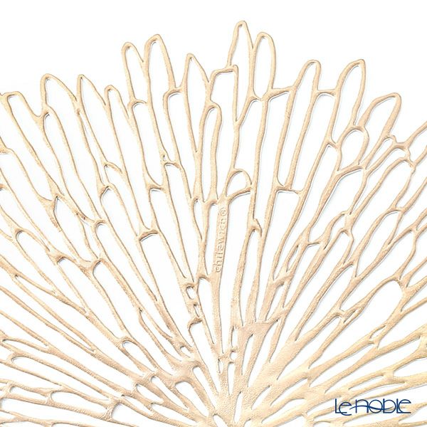 チルウィッチ Chilewich Bloom ランチョンマット Champagne 39×40cm ラウンド 100573-003