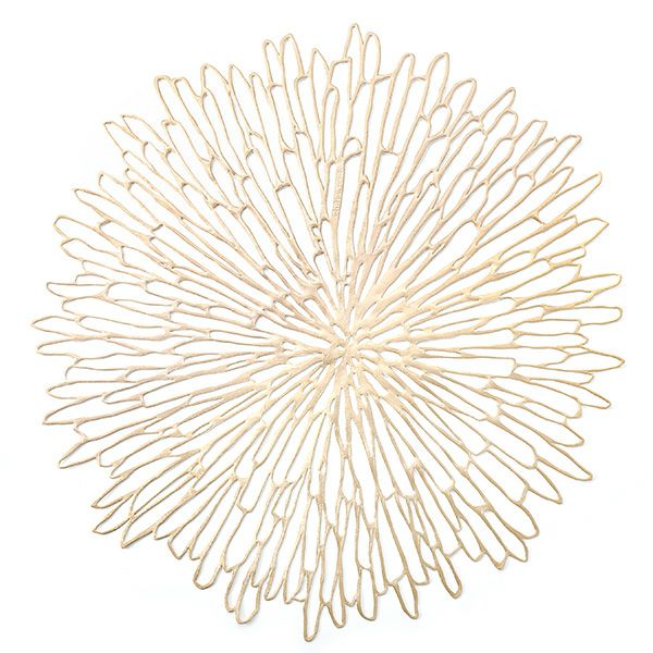 チルウィッチ Chilewich Bloom ランチョンマット Champagne 39×40cm ラウンド 100573-003