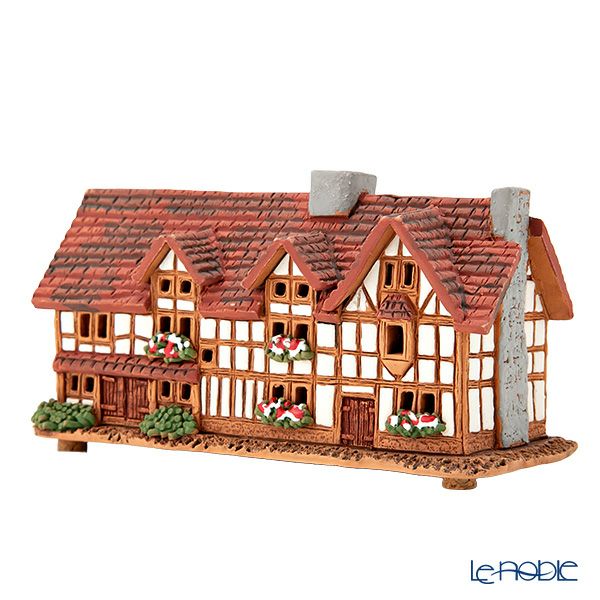 北欧リトアニア製陶器 ミデーネ MIDENE ミニチュアハウス 香台付 イギリス シェイクスピアの生家 R233