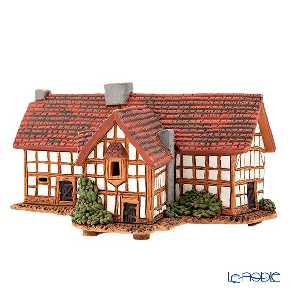 北欧リトアニア製陶器 ミデーネ MIDENE ミニチュアハウス 香台付 イギリス シェイクスピアの生家 R233