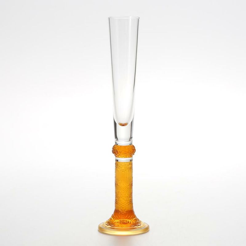 琉璃工房 LIULI LIVING シャンパングラス アンバー 窈窕 VTG002.ADNAA