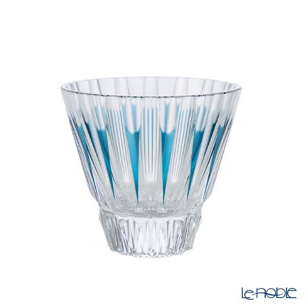 切子工房 昌榮 天満切子 環 半合ぐい呑み 正倉院ブルー