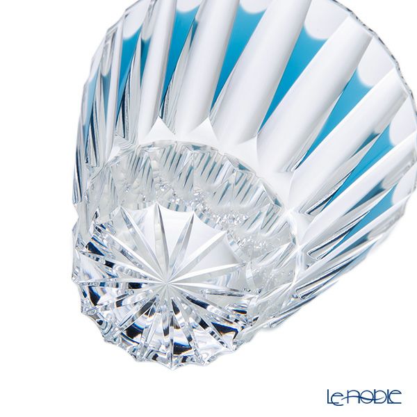 切子工房 昌榮 天満切子 環 半合ぐい呑み 正倉院ブルー