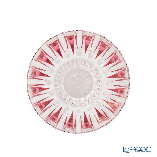 切子工房 昌榮 天満切子 環 半合ぐい呑み 金赤