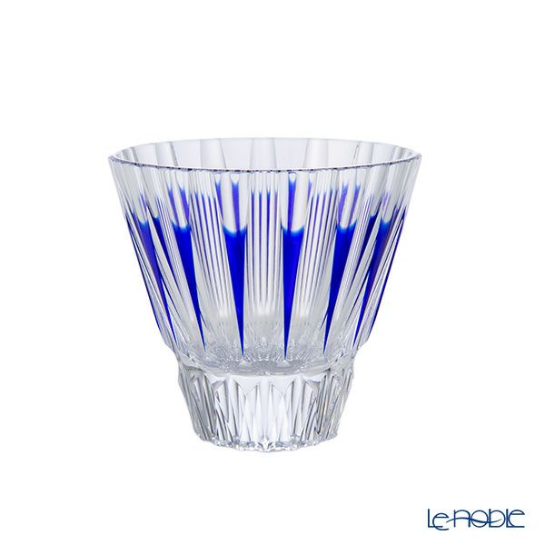 切子工房 昌榮 天満切子 環 半合ぐい呑み 青