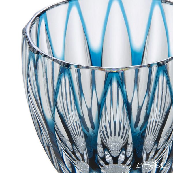 切子工房 昌榮 天満切子 菊花 ぐい呑み 樽 正倉院ブルー