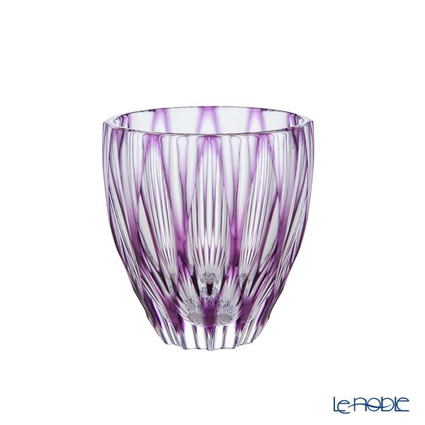 切子工房 昌榮 天満切子 菊花 ぐい呑み 樽 金紫