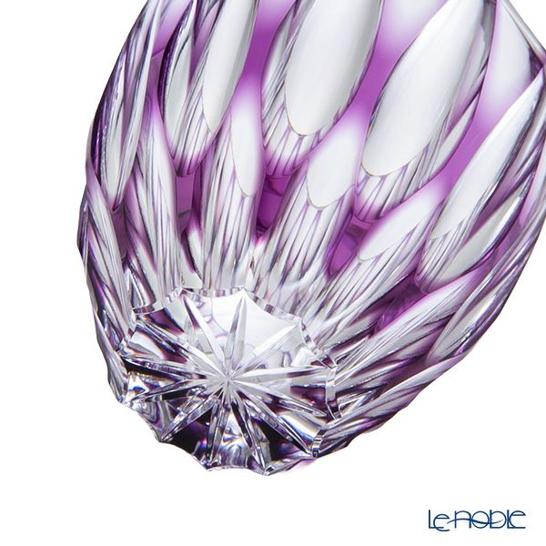 切子工房 昌榮 天満切子 菊花 ぐい呑み 樽 金紫