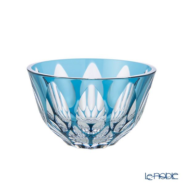 切子工房 昌榮 天満切子 蓮 ぐい呑み 華 正倉院ブルー