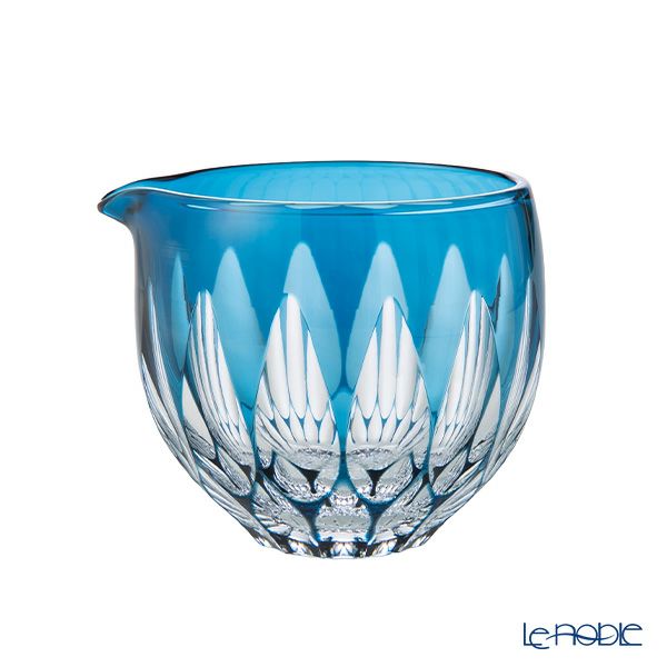 切子工房 昌榮 天満切子 蓮 片口 正倉院ブルー