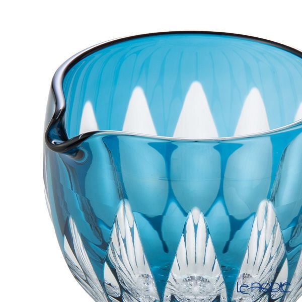 切子工房 昌榮 天満切子 蓮 片口 正倉院ブルー