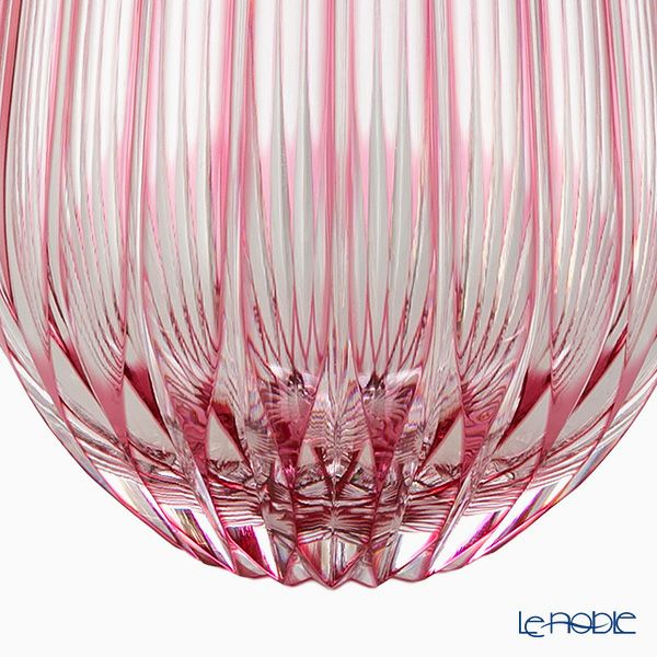 切子工房 昌榮 天満切子 閃光 タンブラー 金赤