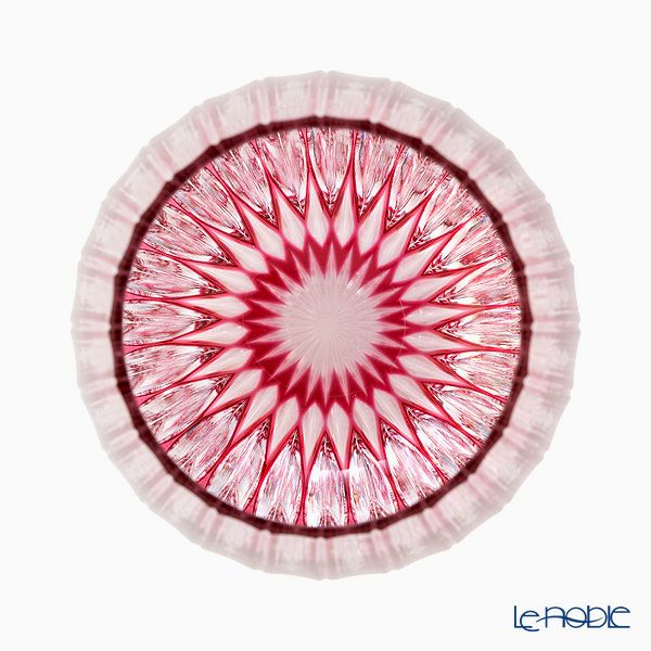 切子工房 昌榮 天満切子 閃光 タンブラー 金赤