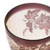 太武朗工房／タブロー 彫刻硝子 夢柄子 ぶどう紋 ゴブレット アンバー／パープル 230ml 3144
