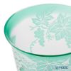 太武朗工房／タブロー 彫刻硝子 夢柄子 ぶどう紋 冷茶椀 ピンク／グリーン 180ml 3005