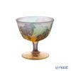 太武朗工房／タブロー 彫刻硝子 幻夢柄子 ぶどう紋 食前酒グラス／脚付小鉢 三層被せ 80ml 3607