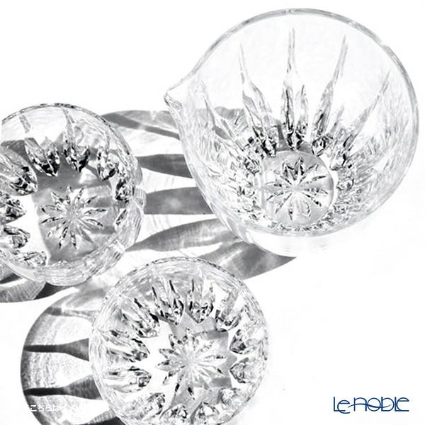 太武朗工房／タブロー 江戸切子 剣菱 酒器三点揃 片口徳利1 ＋ ぐい呑み2 透き クリア 230ml 伝統工芸士 木村泰典 作 5114-00s