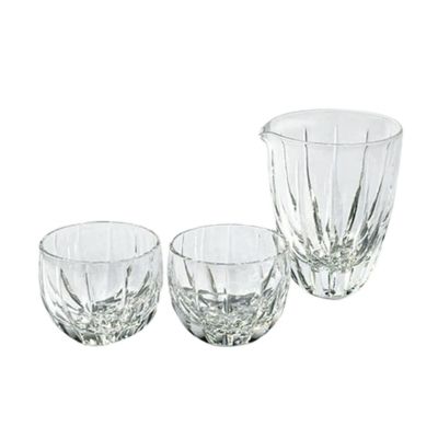 復元薩摩切子 猪口A／1107 八角籠目 瑠璃 | ブランド洋食器専門店ル