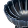 カネコ小兵製陶所 ぎやまん陶 高台珍味／デザートカップ 8cm 茄子紺ブルー