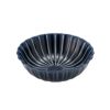 カネコ小兵製陶所 ぎやまん陶 浅小鉢／ラウンドボウル 12cm 茄子紺ブルー