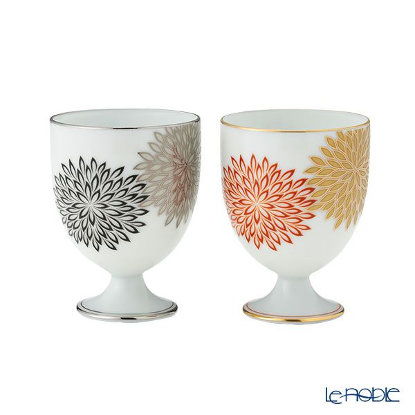 香蘭社 華もよう ワインカップ H8.5cm ペア 150ml 448-2BYKM