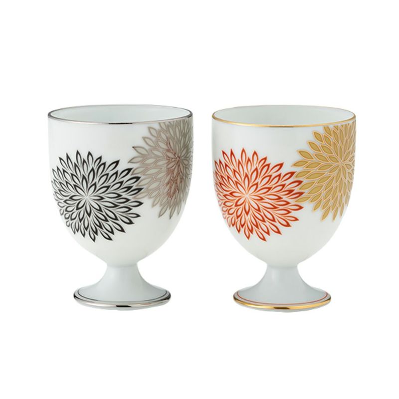香蘭社 華もよう ワインカップ H8.5cm ペア 150ml 448-2BYKM