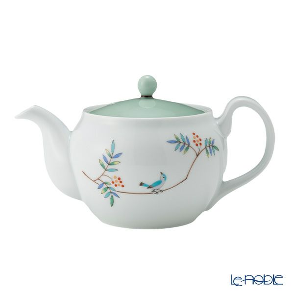 香蘭社 小鳥の詩 二人用 茶器セット／茶の間揃 ポット／急須1＋湯呑み2 1016-ARPC