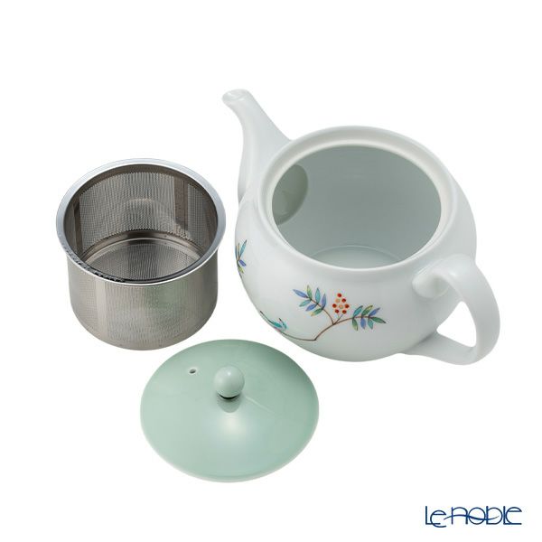 香蘭社 小鳥の詩 二人用 茶器セット／茶の間揃 ポット／急須1＋湯呑み2 1016-ARPC