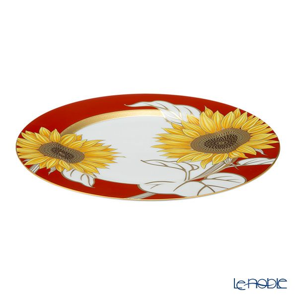 香蘭社 ひまわり ディナー皿 26cm