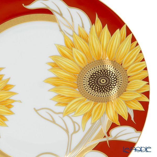 香蘭社 ひまわり ディナー皿 26cm