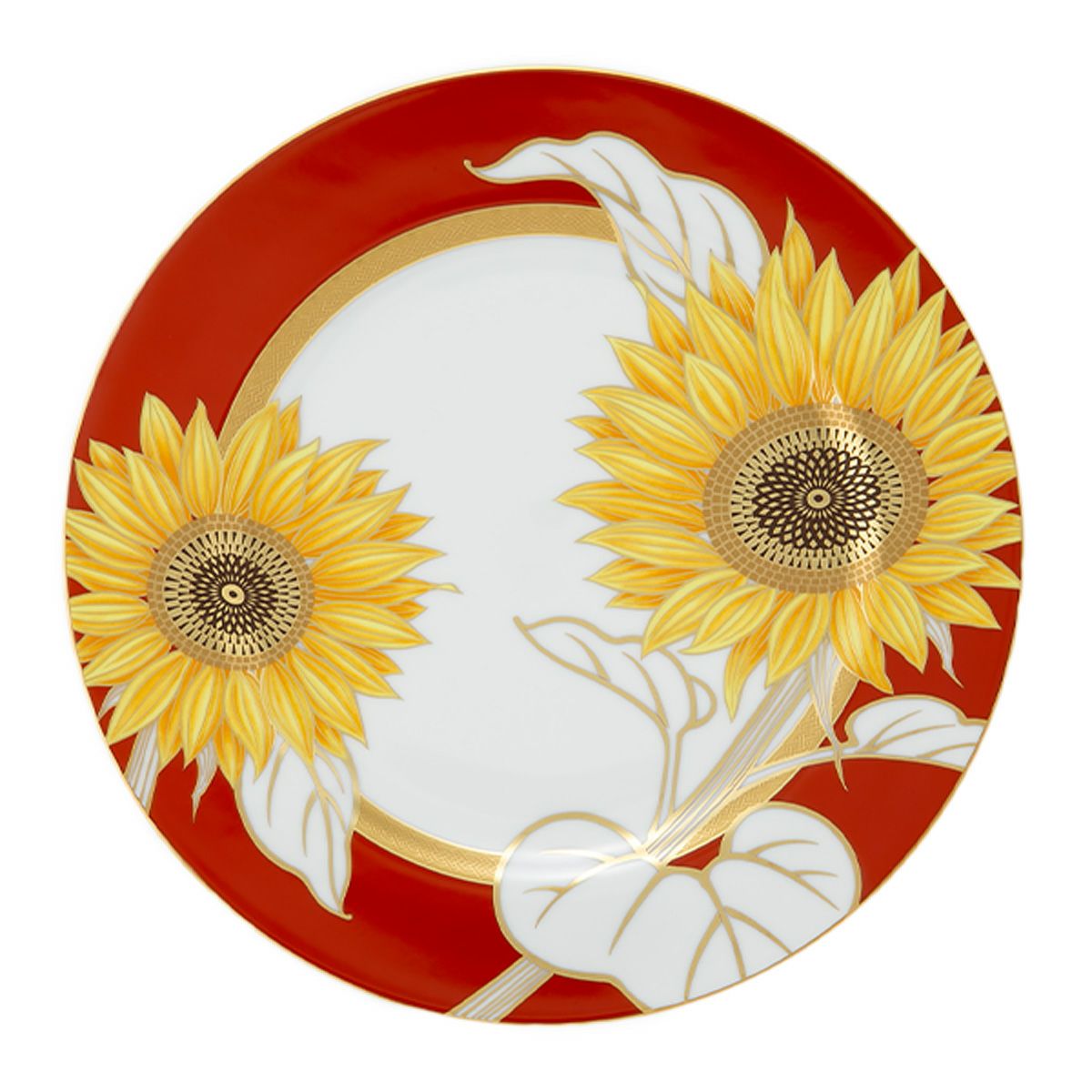 香蘭社 ひまわり ディナー皿 26cm