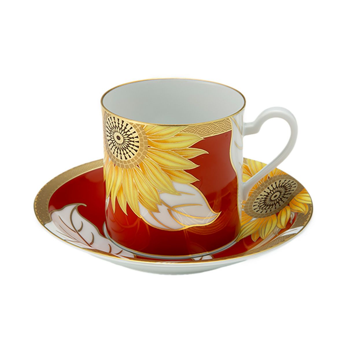 香蘭社 ひまわり コーヒーカップ＆ソーサー