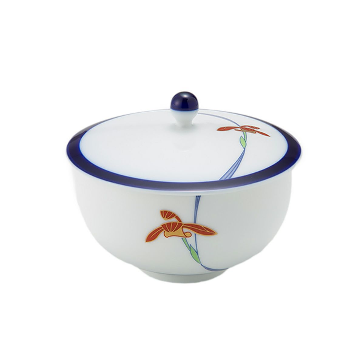 香蘭社 オーキッドレース 蓋付湯呑み 170ml