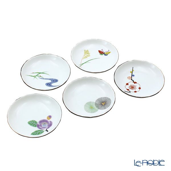 香蘭社 はんなり 小皿揃 11cm 5枚セット 1052-FH3