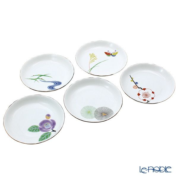 香蘭社 はんなり 取分皿揃 16cm 5枚セット 1052-FH5
