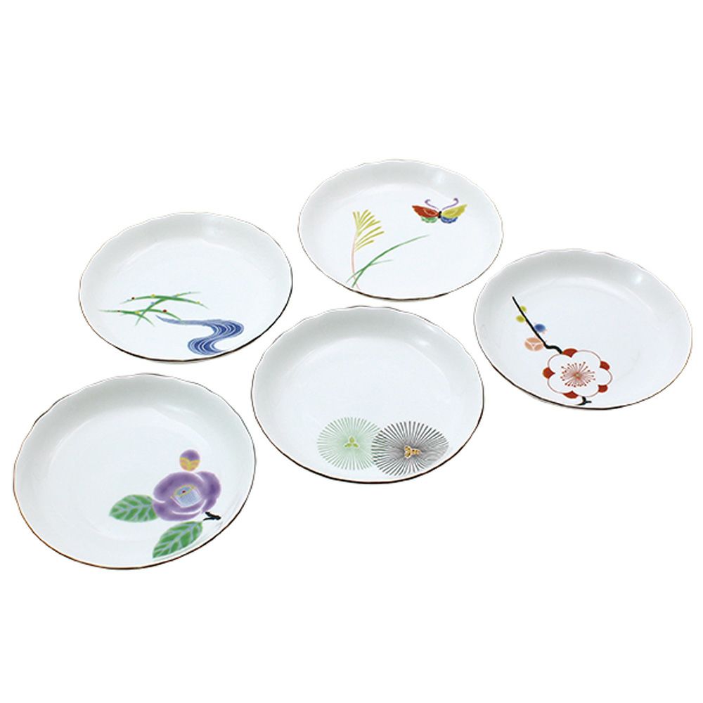 香蘭社 はんなり 取分皿揃 16cm 5枚セット 1052-FH5
