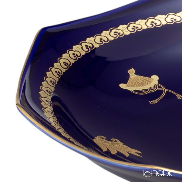 香蘭社 ルリ宝づくし 八角皿 24cm R724-EV8