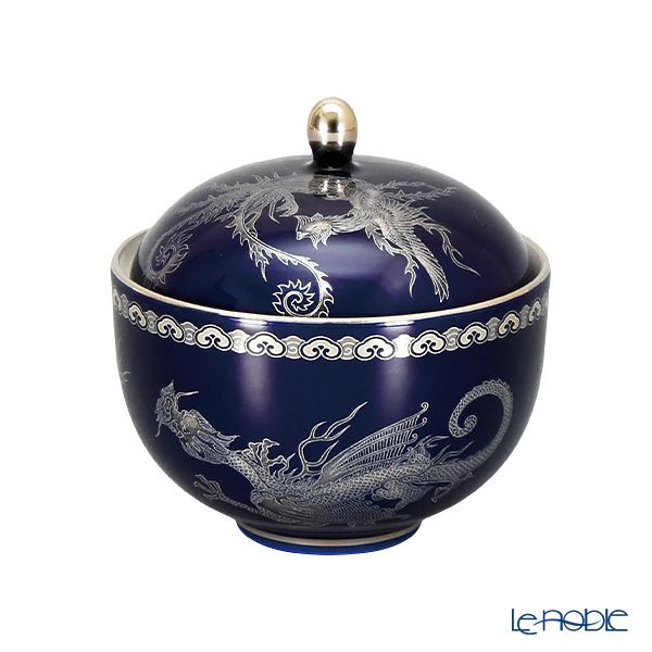 香蘭社 五神 蓋物（小物入れ） H10.5cm R1295-GPL