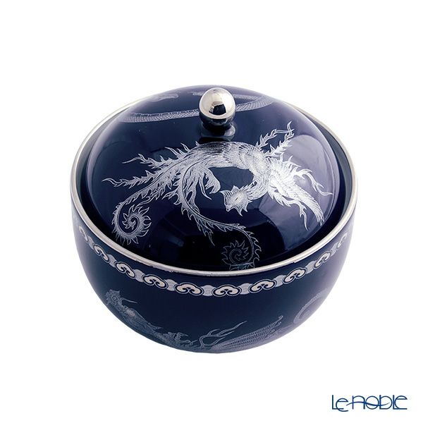 香蘭社 五神 蓋物（小物入れ） H10.5cm R1295-GPL