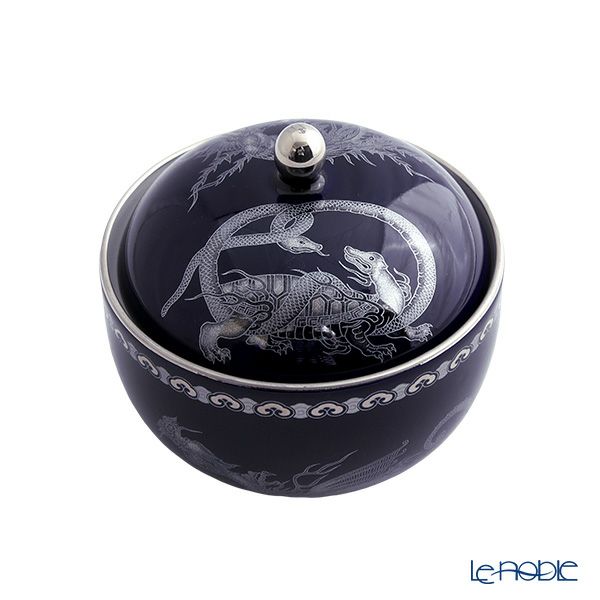 香蘭社 五神 蓋物（小物入れ） H10.5cm R1295-GPL