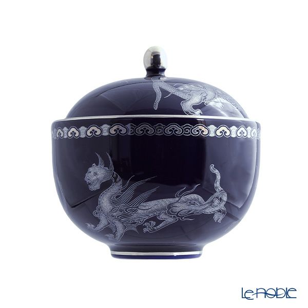 香蘭社 五神 蓋物（小物入れ） H10.5cm R1295-GPL