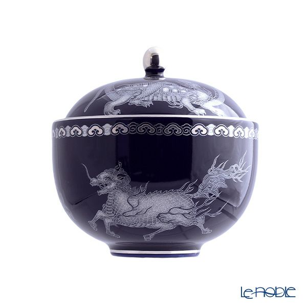 香蘭社 五神 蓋物（小物入れ） H10.5cm R1295-GPL