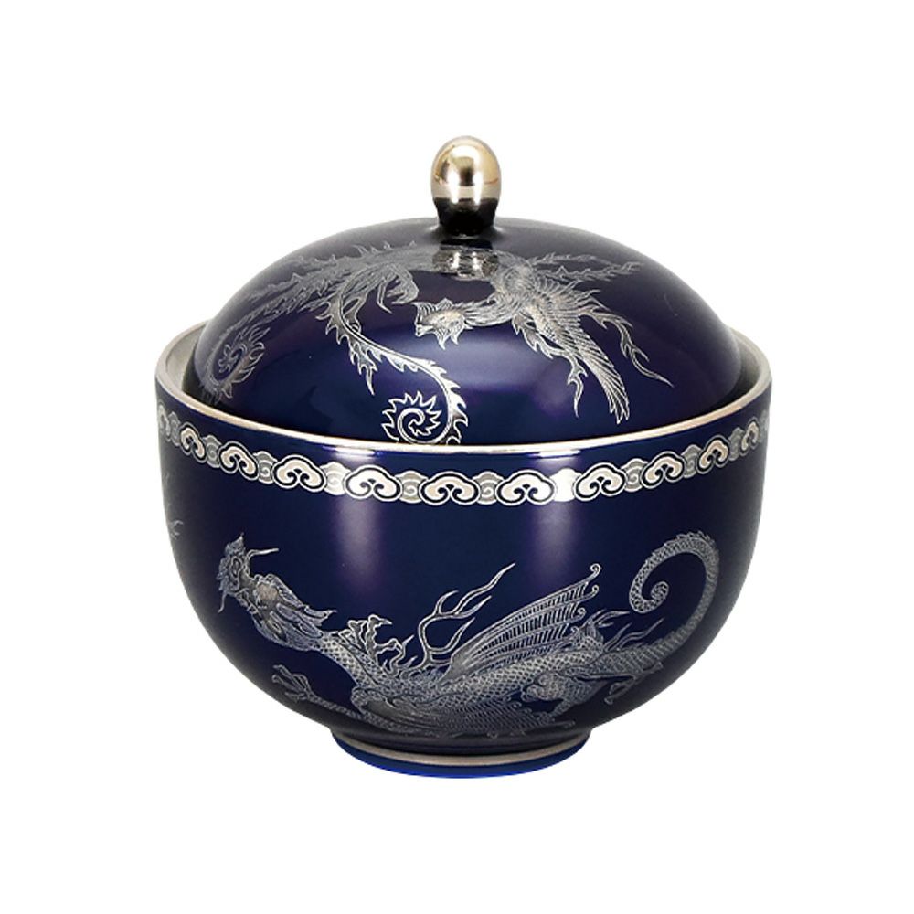 香蘭社 五神 蓋物（小物入れ） H10.5cm R1295-GPL