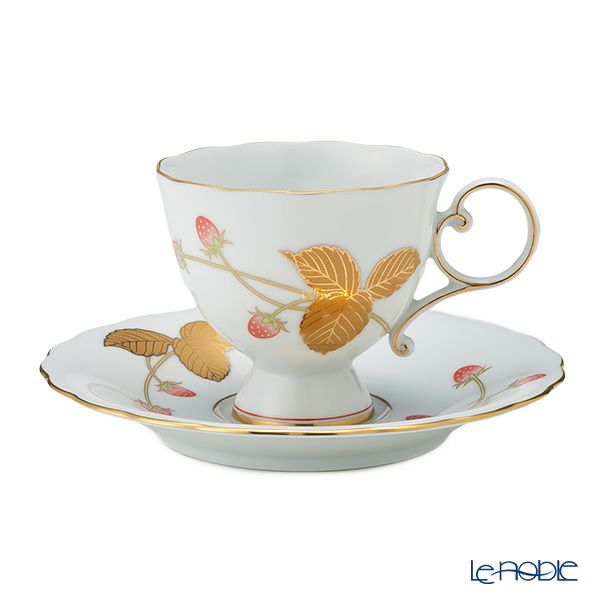 香蘭社 金彩苺 コーヒーカップ＆ソーサー 190ml 1537-1HQR