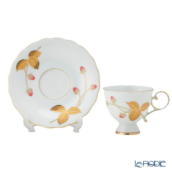 香蘭社 金彩苺 コーヒーカップ＆ソーサー 190ml 1537-1HQR