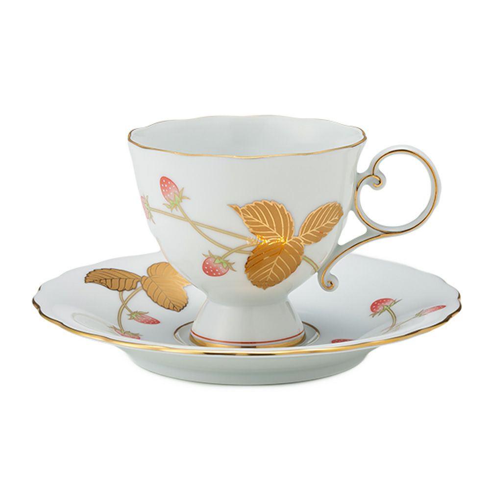 香蘭社 金彩苺 コーヒーカップ＆ソーサー 190ml 1537-1HQR