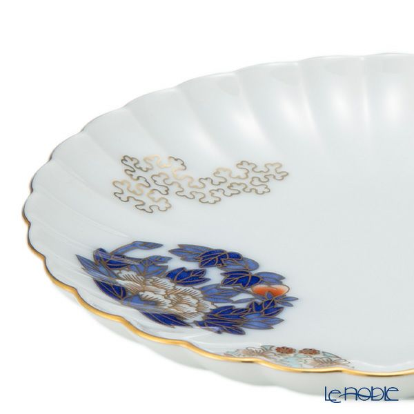 香蘭社 金ミル花丸紋 銘々皿 13.5cm